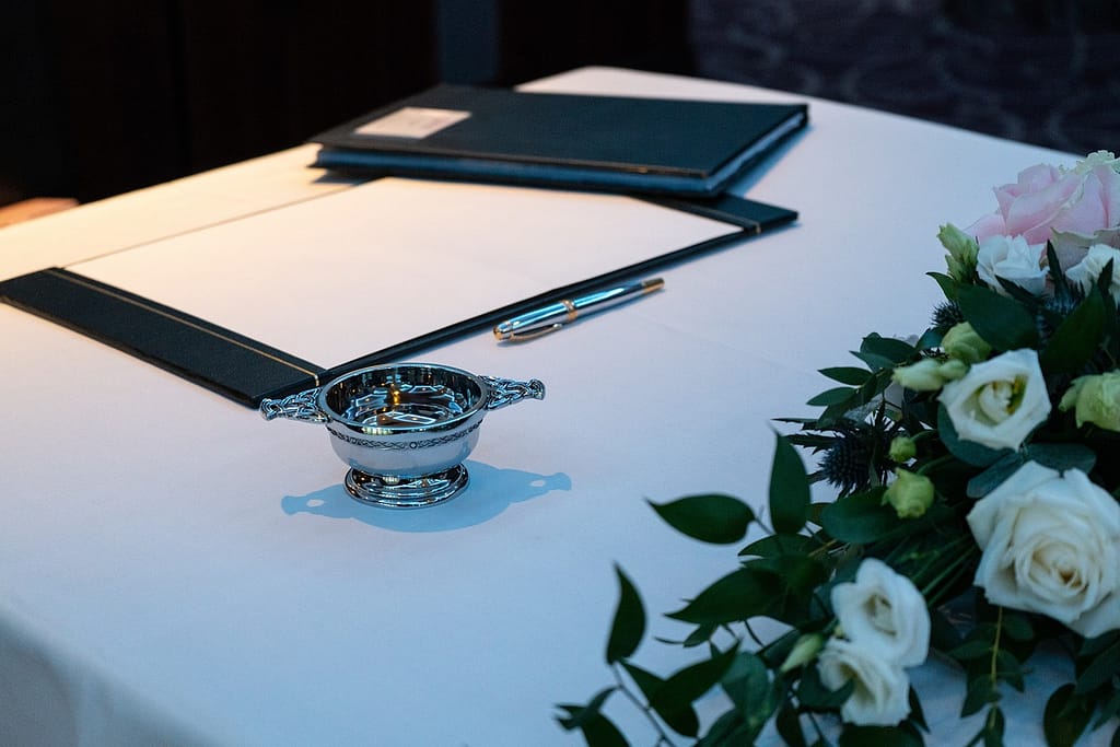 wedding, quaich, silver